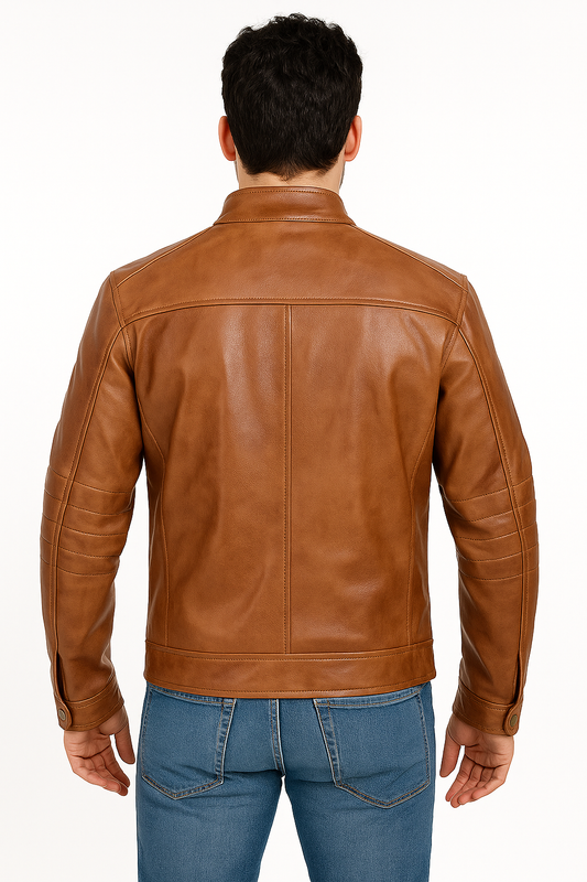 Canyon Trail Utility Leather Jacket
