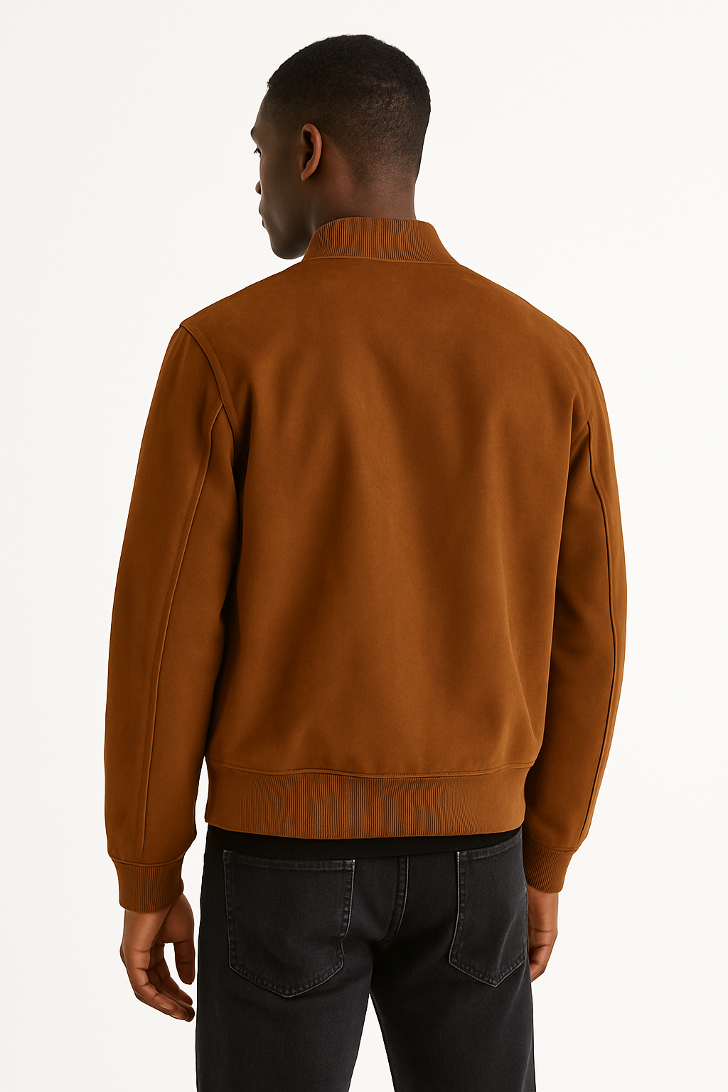 Classic Suede Bomber Jacket
