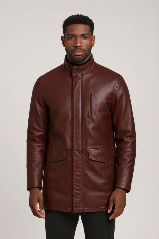 Classic Leather Coat