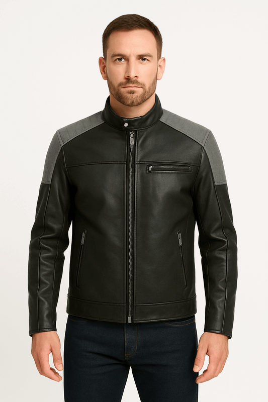 Classic Leather Moto Jacket