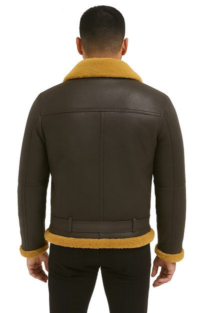 Alpine Aviator Shearling Leather Jacket