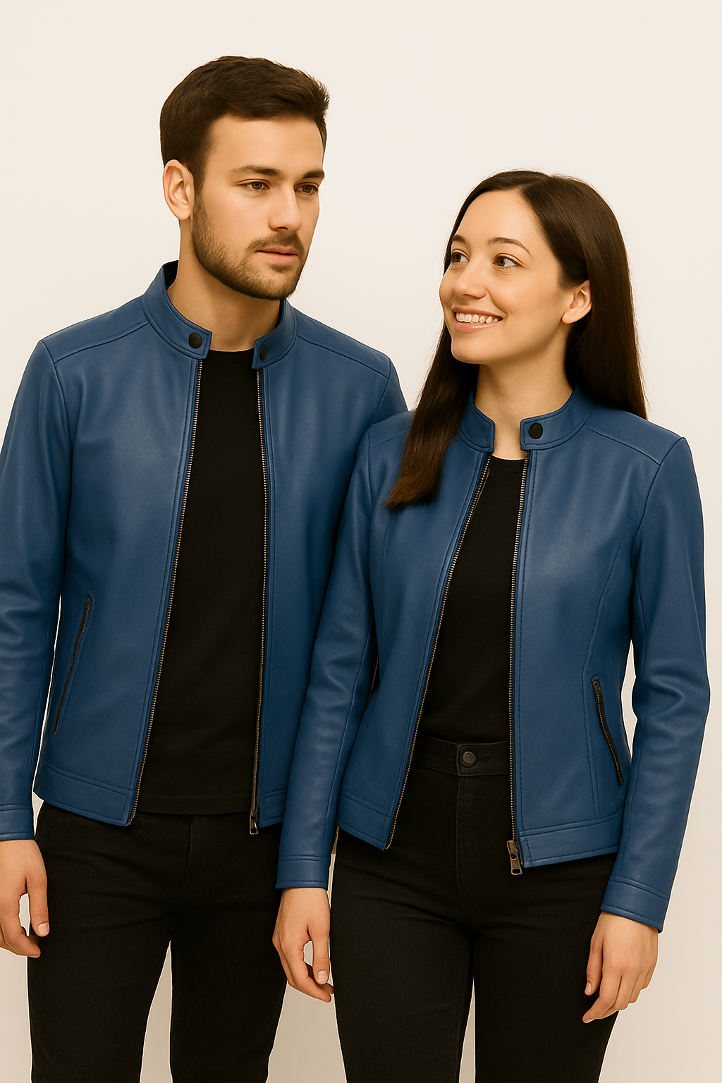Mocha Harmony Leather Jacket Set