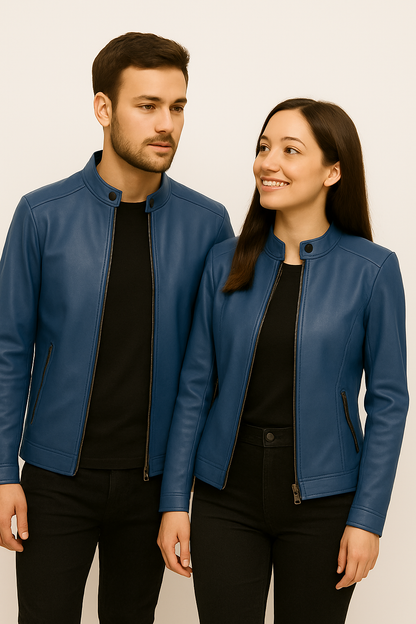 Mocha Harmony Leather Jacket Set