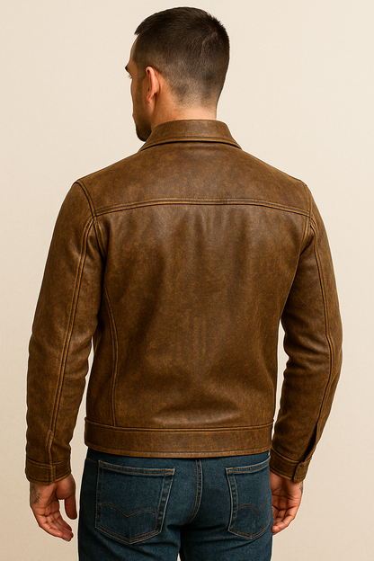 Classic Suede Zip-Up Jacket