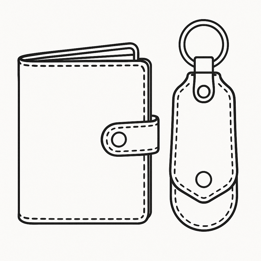 🎁 Men Wallet And Key Chain - Matching Free Gift Of Your Purchase (100% off)