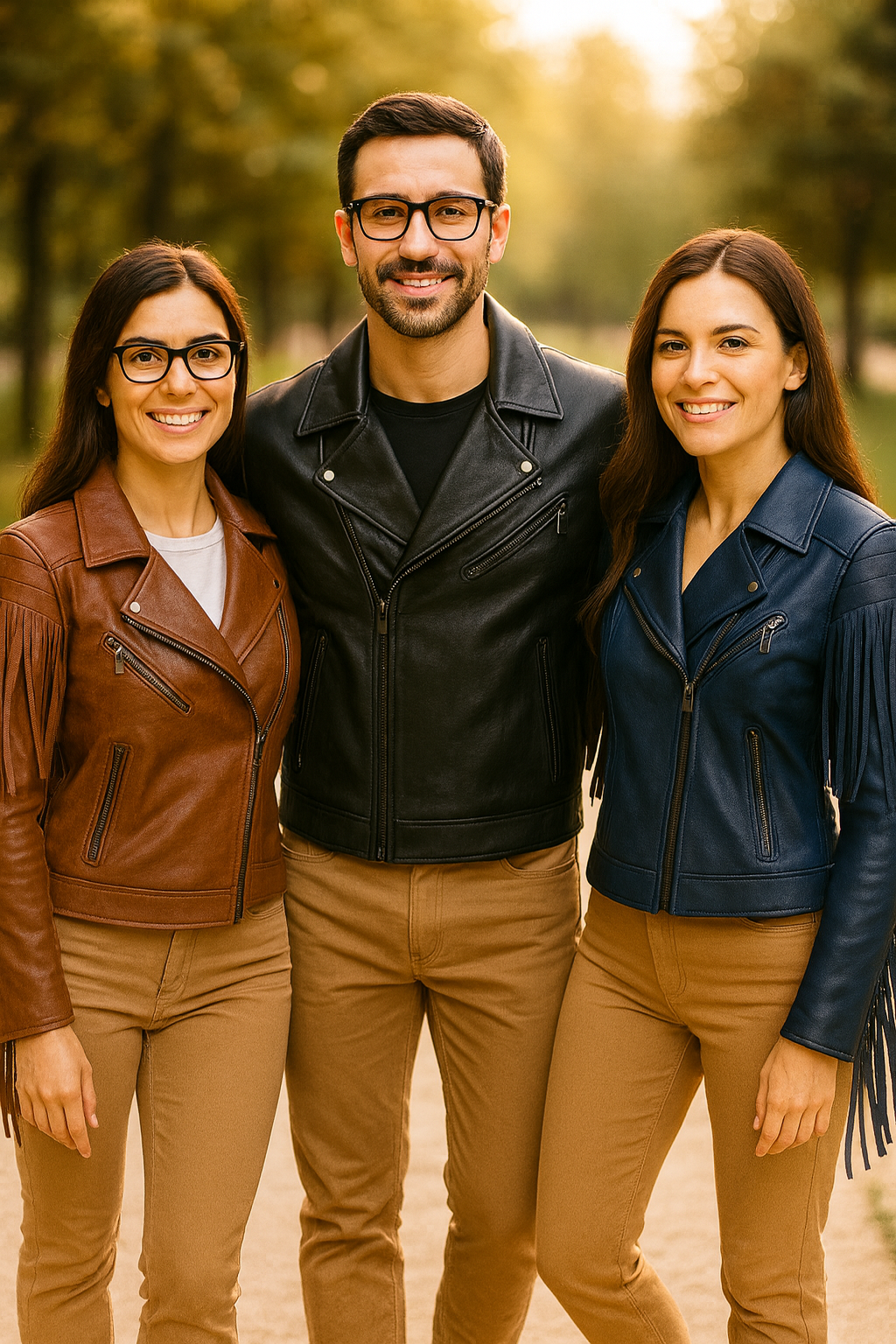 Genuine Leather Bomber Jacket – Vintage Style, Handmade