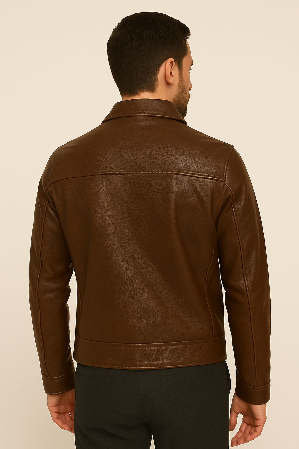 Classic Aviator Leather Jacket