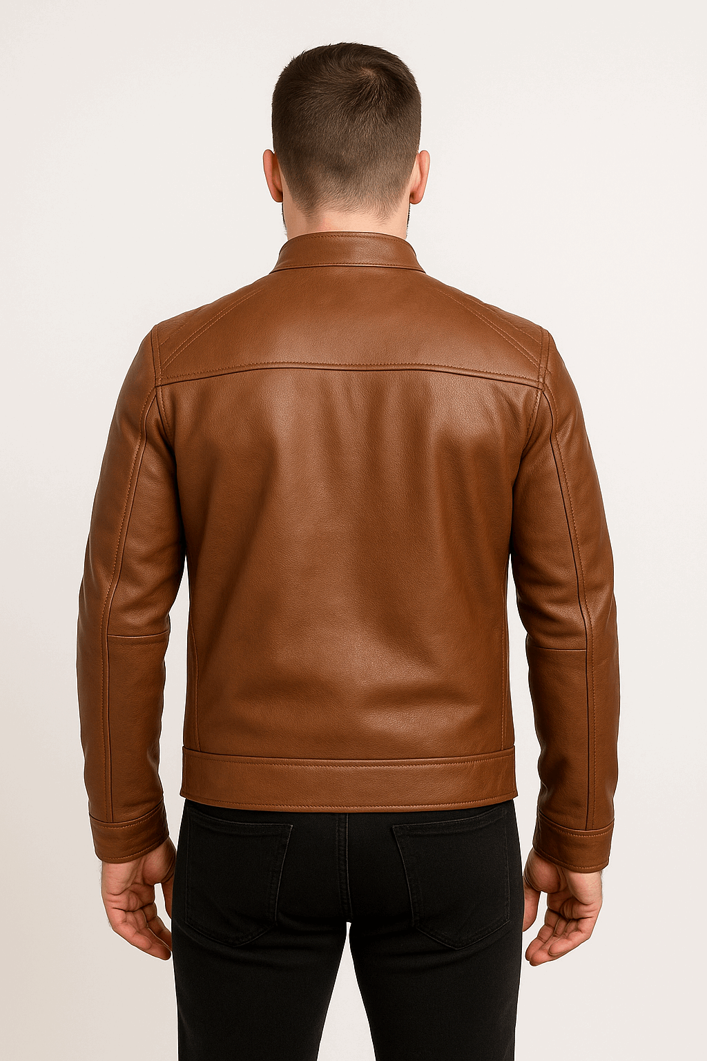 Heritage Cognac — Handcrafted Leather Jacket