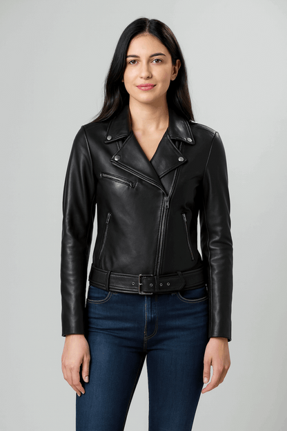 Classic Ladies Leather Jacket
