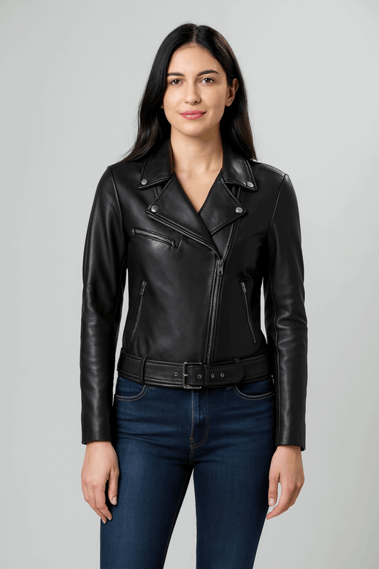Classic Ladies Leather Jacket