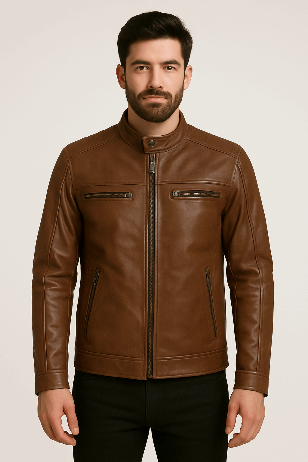 Leather Couple Jackets – Matching Genuine Leather Outerwear for Him & Her
