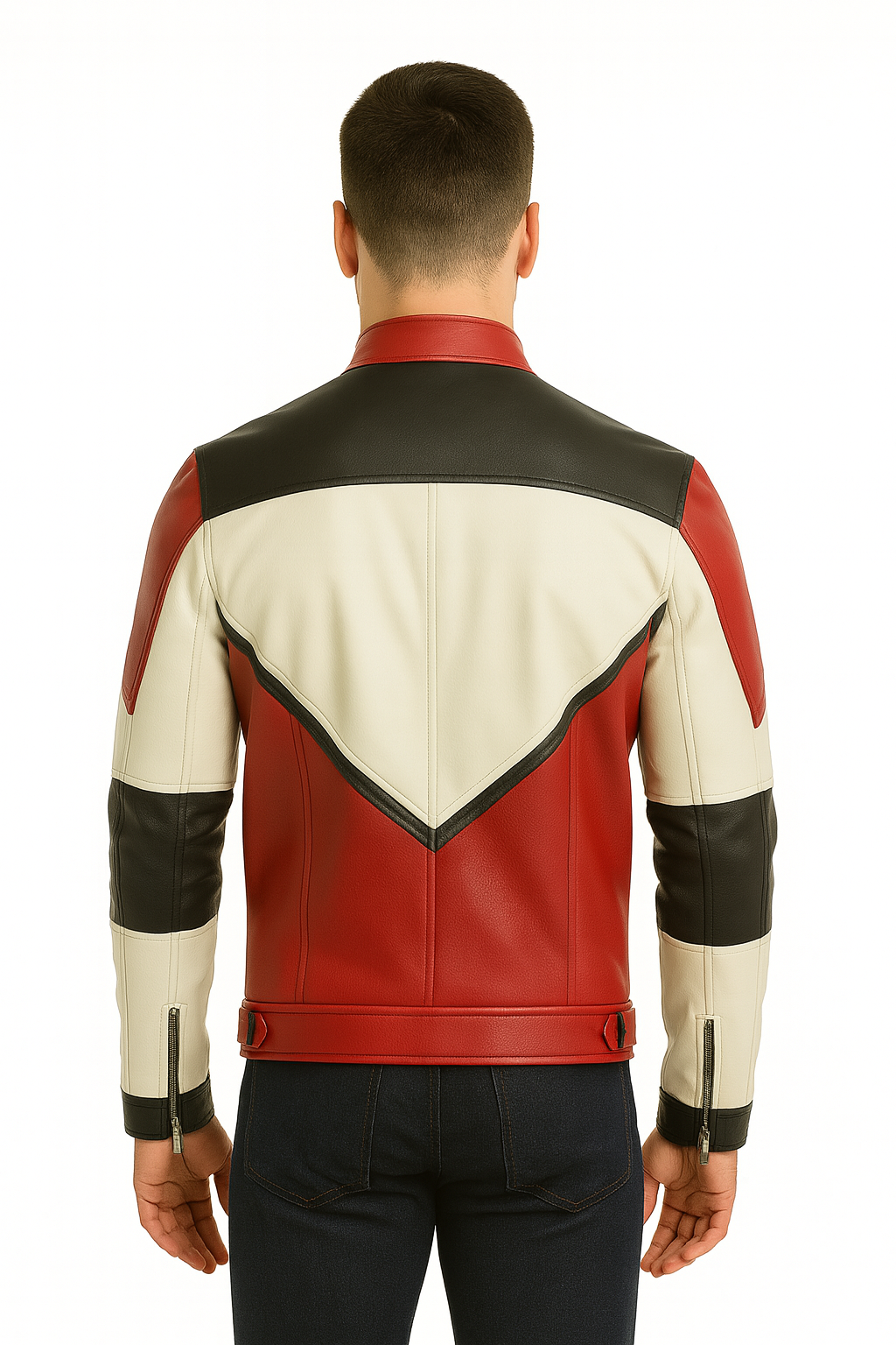 Men’s Cafe Racer Leather Jacket – Retro Motorcycle Style