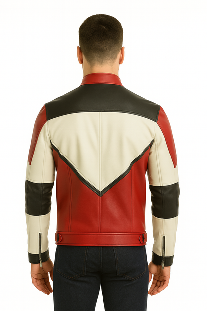Men’s Cafe Racer Leather Jacket – Retro Motorcycle Style
