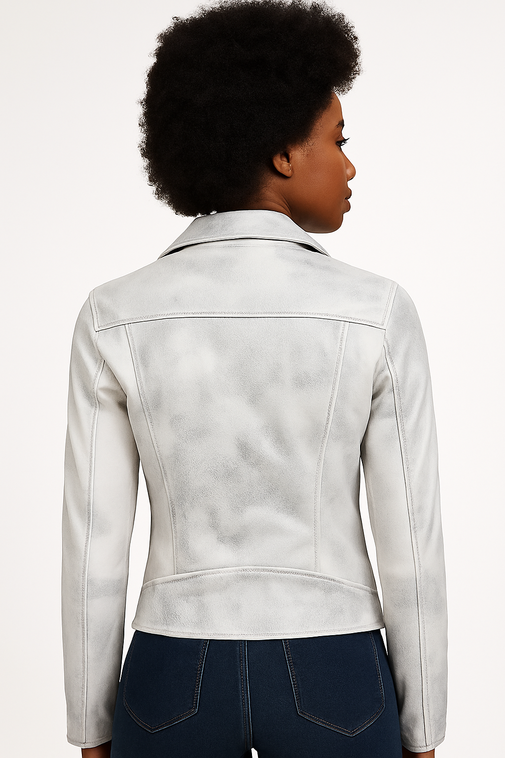 Metro Light Leather Zip Jacket