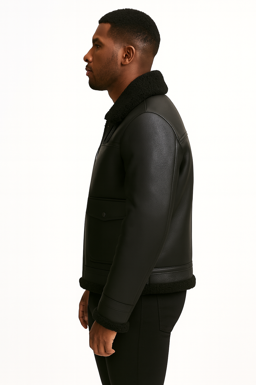 Midnight Rider Shearling Leather Jacket