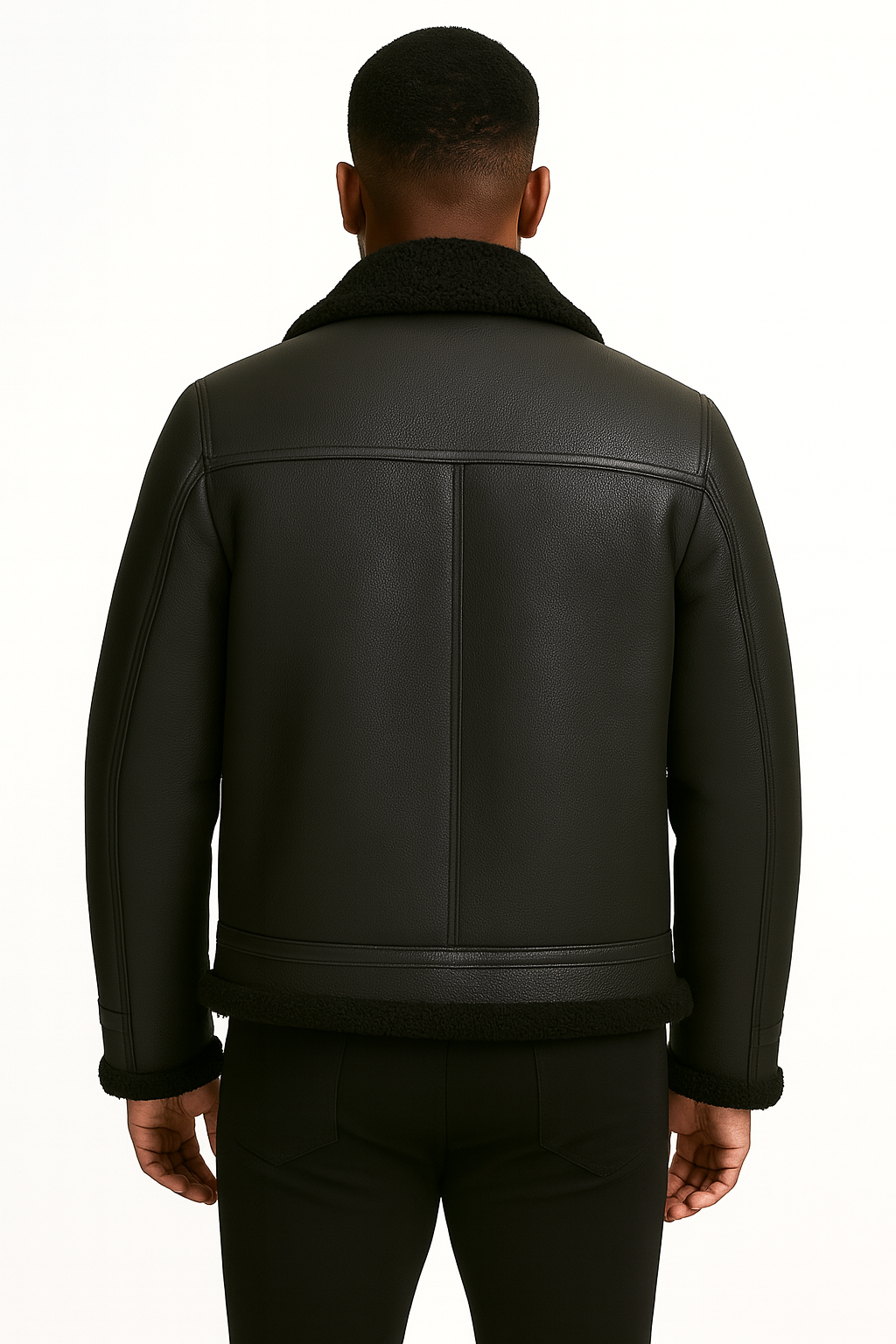 Midnight Rider Shearling Leather Jacket