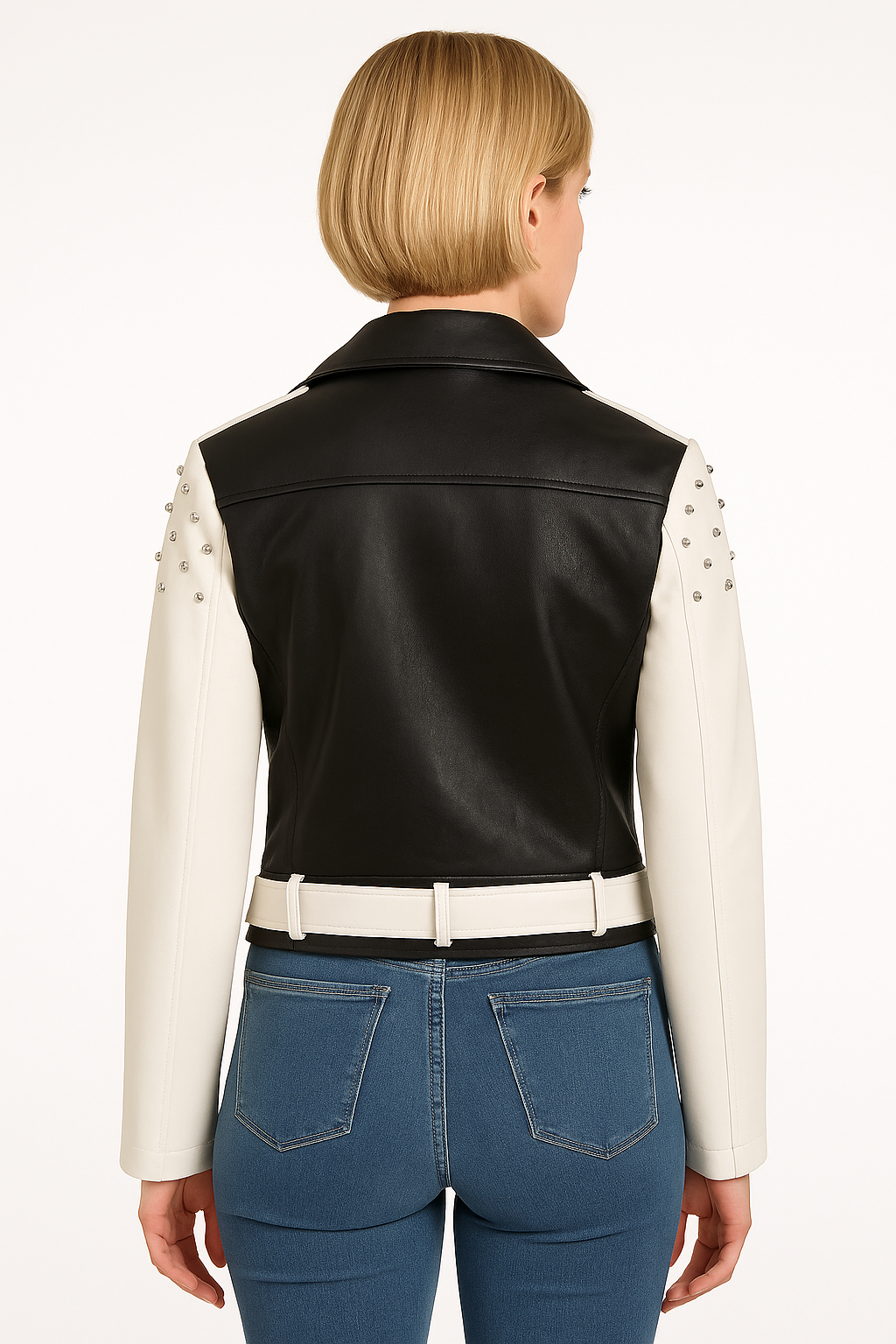 Rebel Luxe Studded Leather Jacket