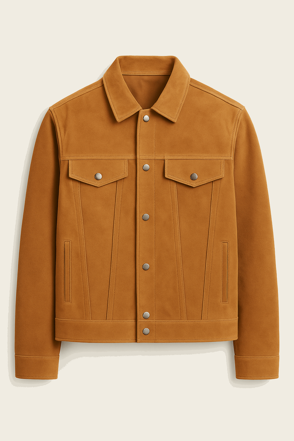Urban Edge Tan Suede Jacket for Men