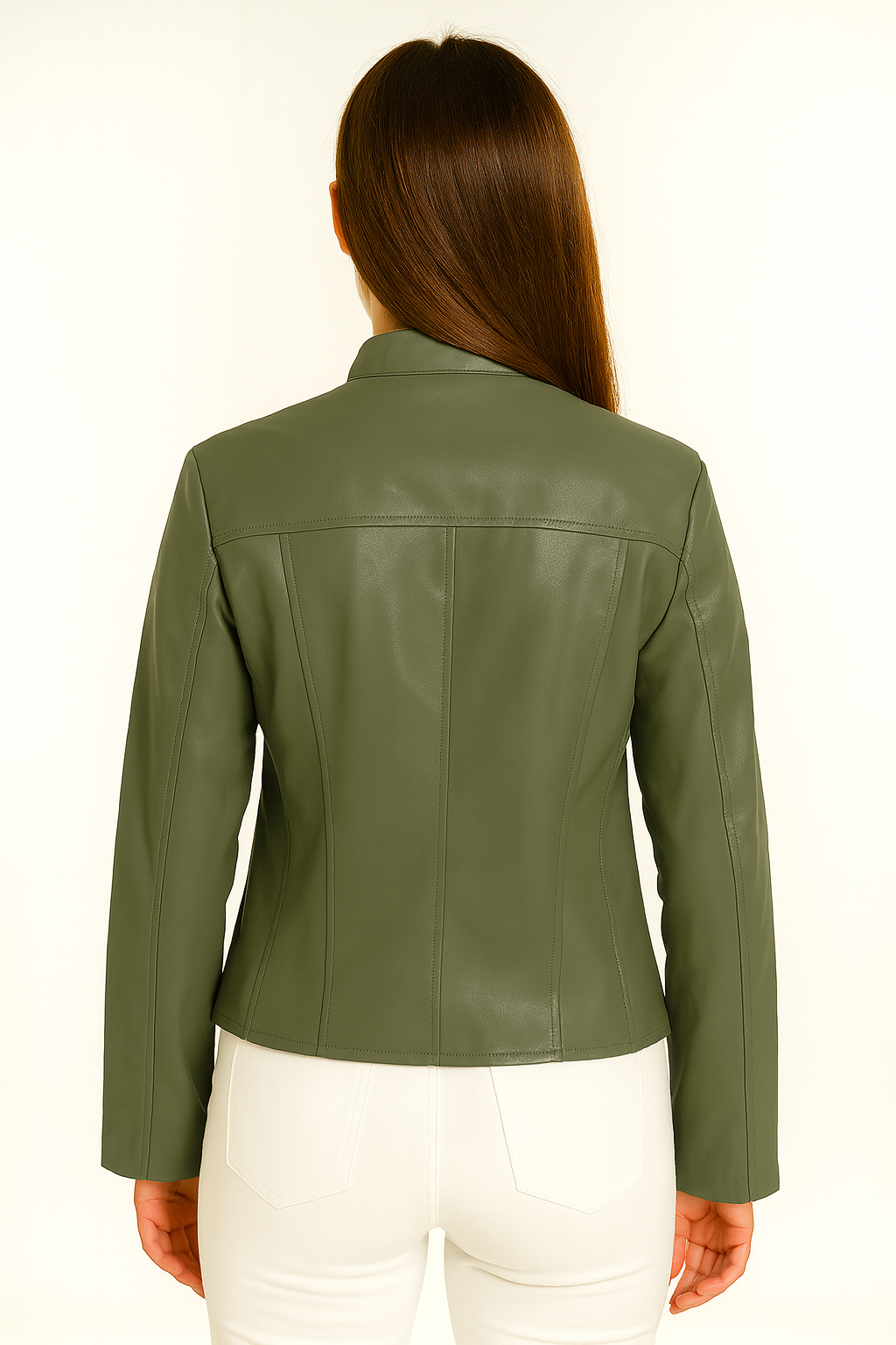 Velocity Stripe Racer Leather Jacket