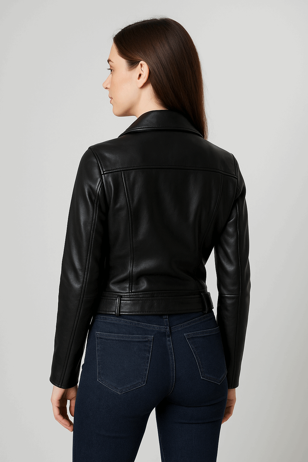 Classic Ladies Leather Jacket
