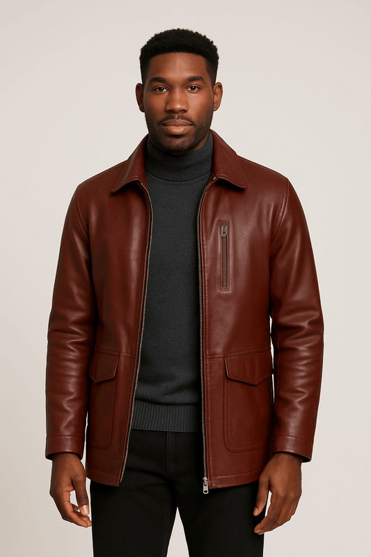 Classic Leather Coat