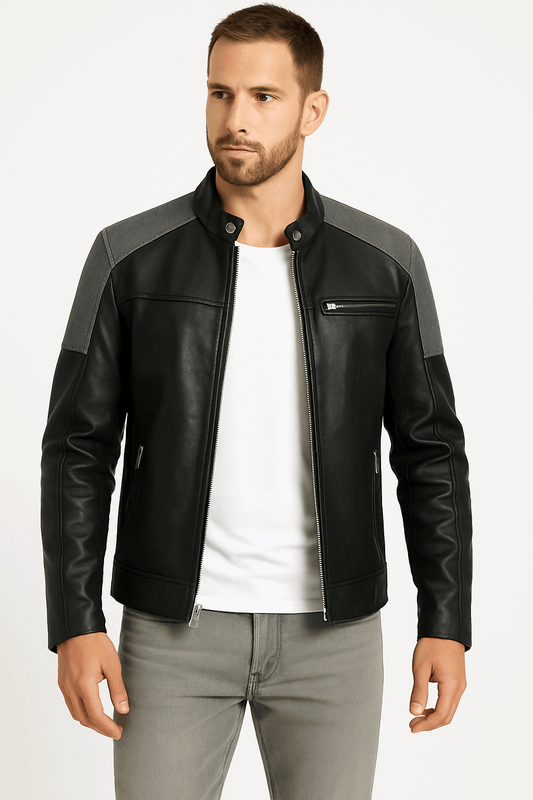 Classic Leather Moto Jacket