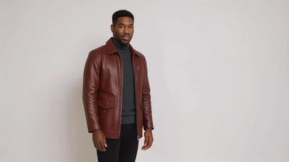 Classic Leather Coat