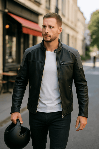 Classic Leather Moto Jacket